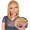 Alibonnie #27 Honey Blonde Short Straight Bob 4x4/13x4 Lace Wig Human Hair Wig For Women - Alibonnie