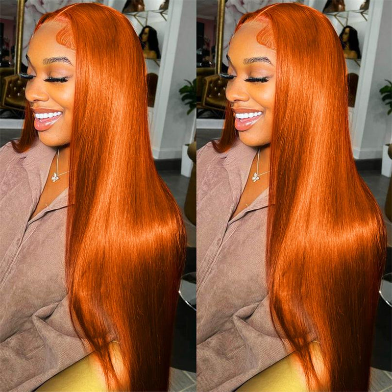 Alibonnie Ginger Color 13x6 HD Lace Straight/Body Wave Wig Parting Max Lace Wig - Alibonnie