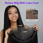 Alibonnie Straight Replaceable Top for Block Wigs - Alibonnie