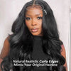 Alibonnie Type 4C Edges Hairline Body Wave Transparent Lace Wig 13×4 Lace Front Wigs With 4C Hairline - Alibonnie