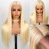 Alibonnie Upgrade 613 Blonde Straight Wig Invisible Strap Cozy Fit 360 Glueless Wig Bleached Knots Human Hair Wigs - Alibonnie