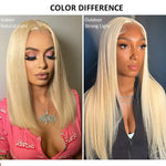 Alibonnie Upgrade 613 Blonde Straight Wig Invisible Strap Cozy Fit 360 Glueless Wig Bleached Knots Human Hair Wigs - Alibonnie