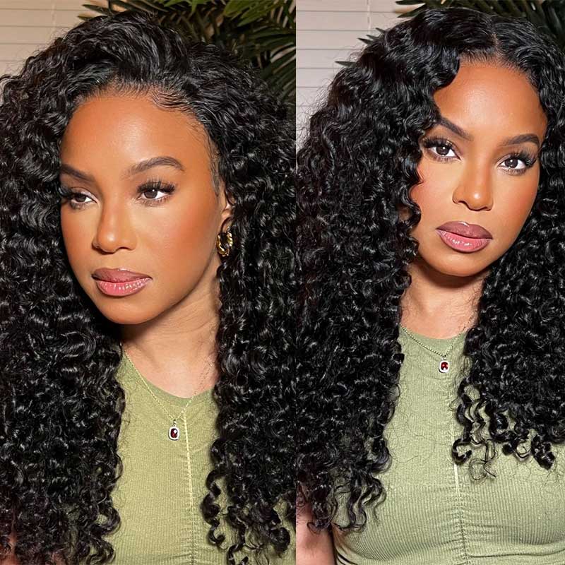 Alibonnie Upgrade Jerry Curly 360 Skin Lace Frontal Wig With Invisi - Strap Pre Everything Glueless Wig - Alibonnie