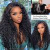 Alibonnie Wear&Go Water Wave 10x6 Parting Max Glueless Wig Pre Cut Lace Wigs 180% Density - Alibonnie