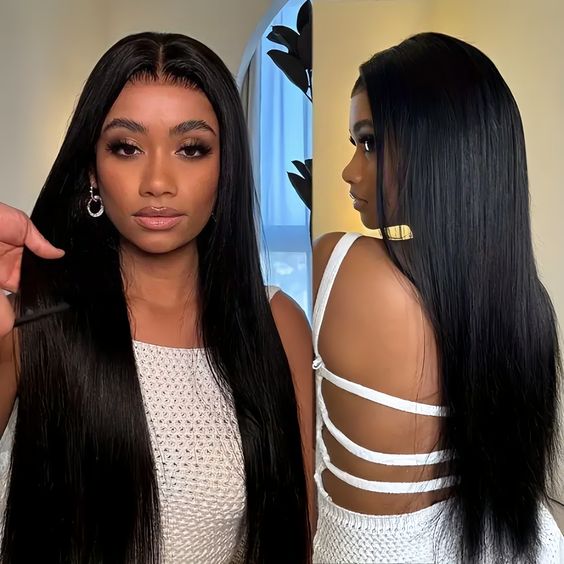 [Replaceable Wig] Alibonnie Magic Lace Wig Natural Black Straight With Optional 13x6 Replaceable Lace Closure Wig - Alibonnie