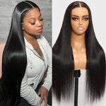 [Replaceable Wig] Alibonnie Magic Lace Wig Natural Black Straight With Optional 13x6 Replaceable Lace Closure Wig - Alibonnie