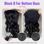 [Replaceable Wig]Alibonnie Magic Lace Wig 3 - In - 1 Replaceable Lace Closure Wig 100% Human Hair Wig - Alibonnie