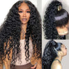 Water Wave Transparent Full Lace Wigs 100% Virgin Human Hair Wigs Pre Plucked 250% Density - Alibonnie