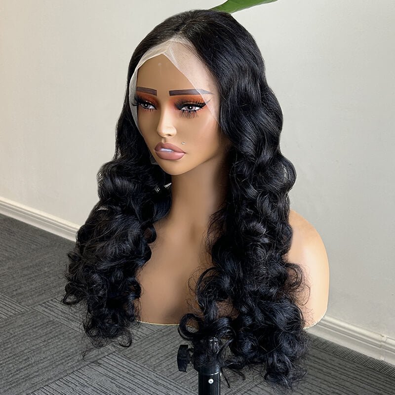 Alibonnie 15A Gorgeous Bouncy Curly Frontal Wigs 13x4 Transparent Lace