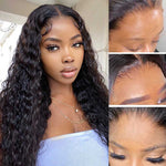 Alibonnie Deep Wave Transparent Lace Wigs Human Hair 13x4 Transparent Lace Wigs - Alibonnie