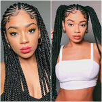 Alibonnie Full Lace Braided Wigs Transparent Lace Human Hair Goddess Braids Styles 180% Density For Sale - Alibonnie