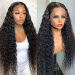 Alibonnie Pre-Bleached 13x6 Transparent Lace Long Wig 30inch 34 inch Human Hair Wigs With Pre Plucked - Alibonnie