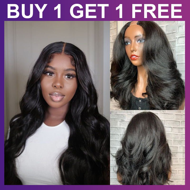 BOGO SALE U Part Human Hair Wig Body Wave for Black Women (BUY ANY 2 PAY 1) - Alibonnie