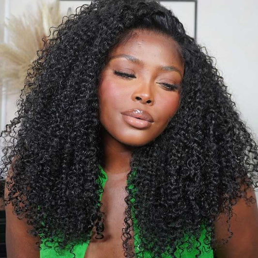 Brazilian Kinky Curly Human Hair Wig 13x4 Lace Front Human Hair Wig - Alibonnie