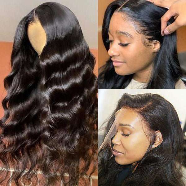 Long Wigs Body Wave Lace Front Human Hair Wigs For Black Women - Alibonnie